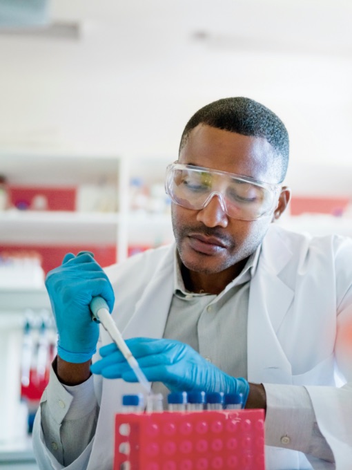 male scientist in lab